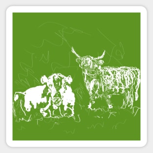 How now green cow !! Sticker